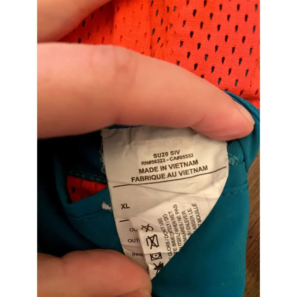 Nike Men's Blue & Pink Mesh Reversible Activewear Training Shorts XL